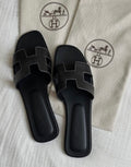 Claquette hermes noir