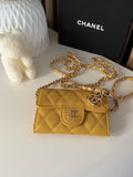 Sac Chanel jaune moutarde